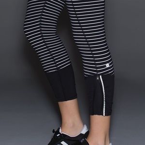 Lululemon Runday Crop Parallel Stripe